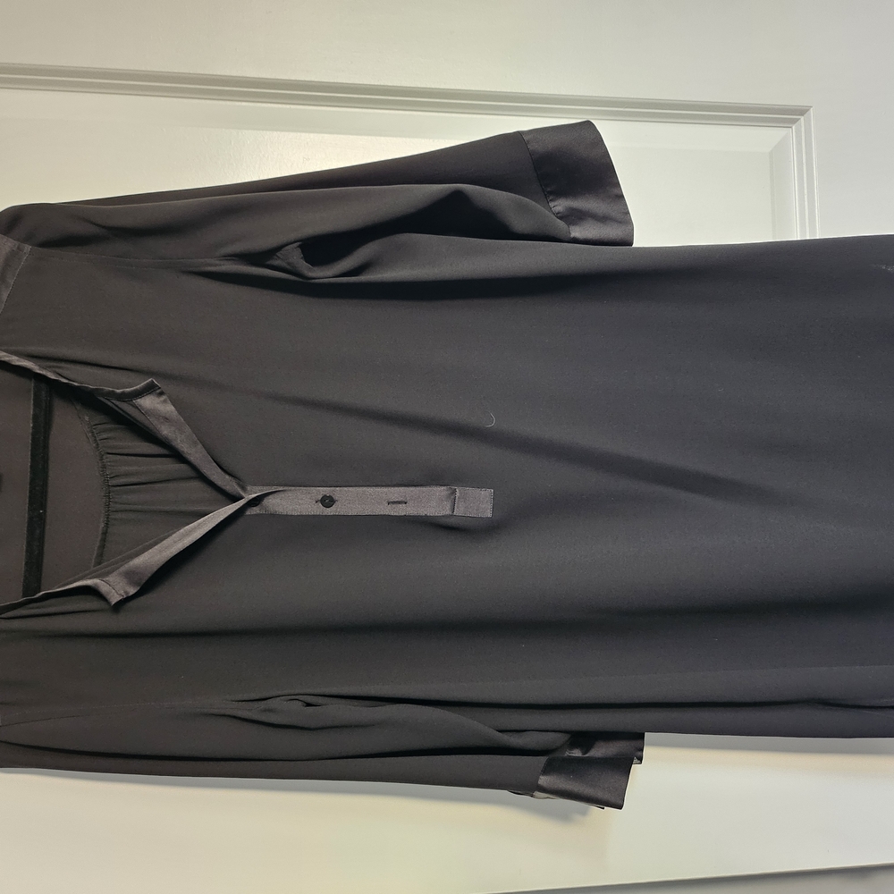 Black Button-Up Dress